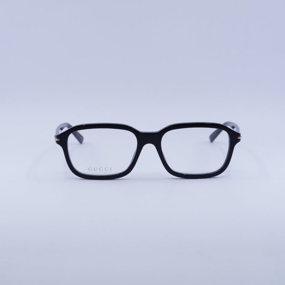 Gucci GG1446O 001 Eyeglasses Black 56mm Rectangle Frame - Picture 4 of 12
